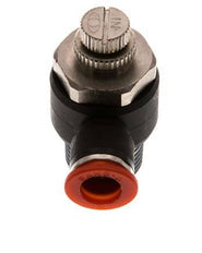 Durchflussregelung Schalldämpfer Meter-In Winkel 10 mm - R1/2'' Messing/PA 66