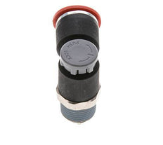 Flow Control Valve Meter-In Elbow 12 mm - R3/8'' Brass/PA 66 Locknut