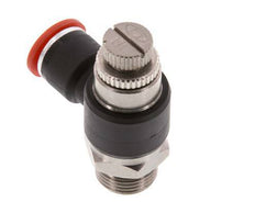 Durchflussregelung Schalldämpfer Meter-In-Winkelstück 10 mm - G3/8'' Messing/PA 66
