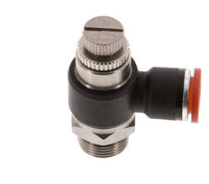 Durchflussregelung Schalldämpfer Meter-In-Winkelstück 10 mm - G3/8'' Messing/PA 66