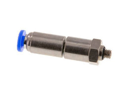 4mm & M5 Schnell-Drehgelenk Einsteck-Außengewinde Vernickeltes Messing/PBT NBR Drehbar