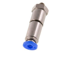 4mm & M5 Schnell-Drehgelenk Einsteck-Außengewinde Vernickeltes Messing/PBT NBR Drehbar