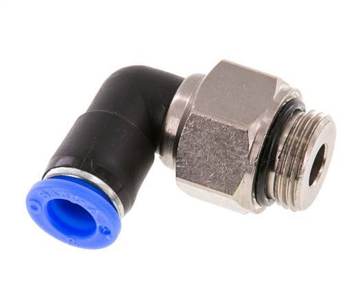 8mm & G3/8'' Winkel-Drehgelenk Einsteck-Außengewinde Vernickeltes Messing/PBT NBR Drehbar