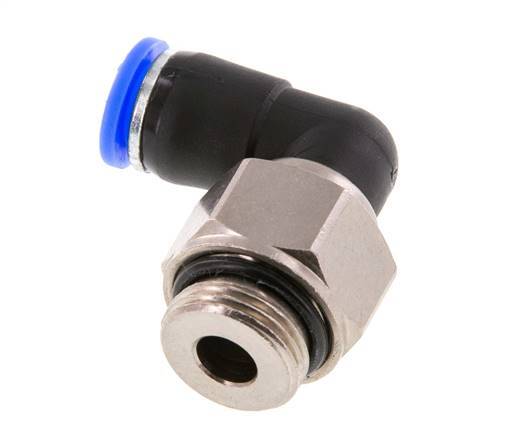 8mm & G3/8'' Winkel-Drehgelenk Einsteck-Außengewinde Vernickeltes Messing/PBT NBR Drehbar