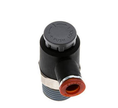 Durchflussregelventil Meter-In-Winkelstück 8 mm - R1/2'' Messing/PA 66 Sicherungsmutter