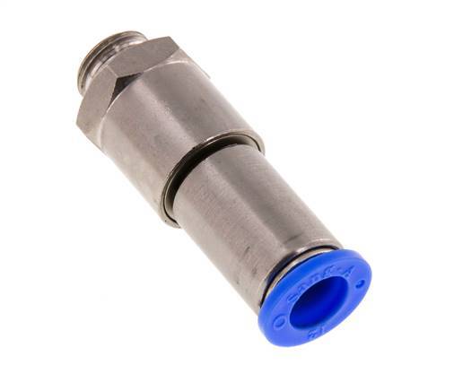 12mm & G3/8'' Schnelldrehgelenk Einsteck-Außengewinde Vernickeltes Messing/PBT NBR Drehbar