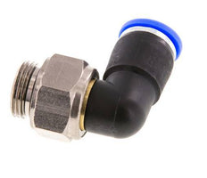 10mm & G3/8'' Winkel-Drehgelenk Einsteck-Außengewinde Vernickeltes Messing/PBT NBR Drehbar