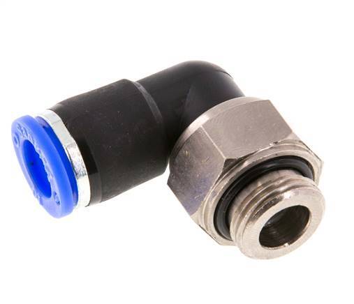 10mm & G3/8'' Winkel-Drehgelenk Einsteck-Außengewinde Vernickeltes Messing/PBT NBR Drehbar