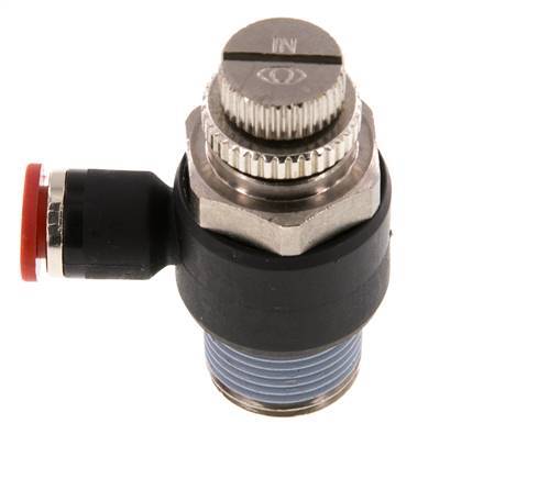 Flow Control Silencer Meter-In Elbow 6 mm - R3/8'' Brass/PA 66