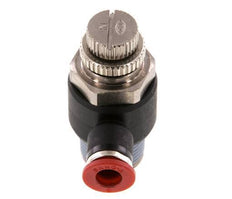 Flow Control Silencer Meter-In Elbow 6 mm - R3/8'' Brass/PA 66