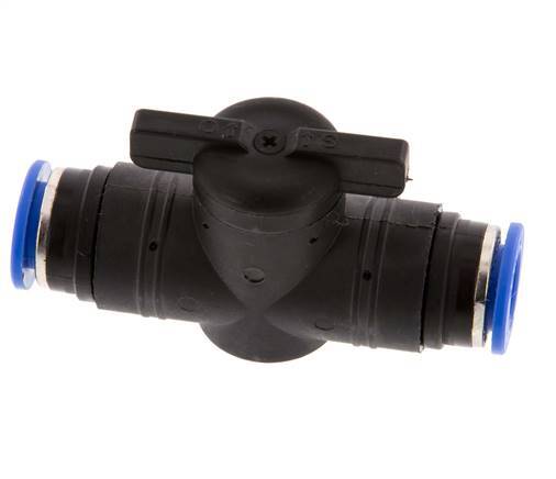 2-Wege-Kugelhahn, gerade, 12 mm, Kunststoff/Messing