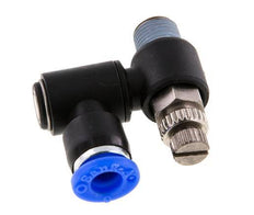 Flow Control Silencer Meter-Out Rotatable 6 mm - R1/8'' Brass/PA 66