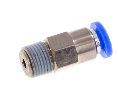 Push-In-Rückschlagventil 4mm & R1/8'' Außengewinde Messing/PBT 0,2-10bar (3-145psi) Schlauchgewinde