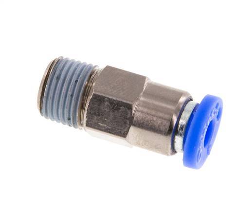 Push-In-Rückschlagventil 4mm & R1/8'' Außengewinde Messing/PBT 0,2-10bar (3-145psi) Schlauchgewinde