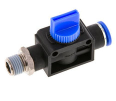 3/2-Wege-Absperr-Handventil 10 mm - R1/4'' Kunststoff/Messing Gewindeseitige Entlüftung