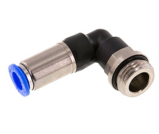 Steckverschraubung 10mm & G1/2'' männlich Selbstsicherndes Winkelstück Messing/PBT 0-10bar (0-145psi)