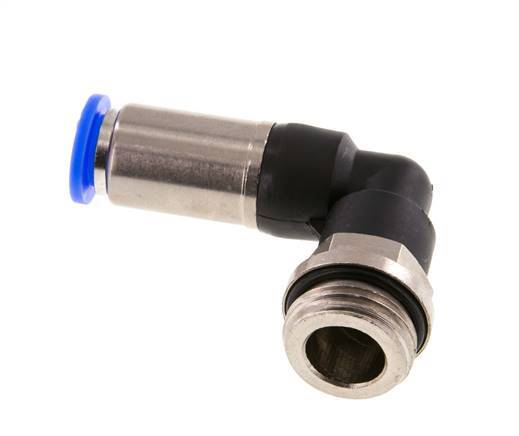 Steckverschraubung 10mm & G1/2'' männlich Selbstsicherndes Winkelstück Messing/PBT 0-10bar (0-145psi)