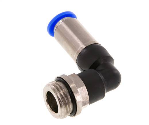 Steckverschraubung 10mm & G1/2'' männlich Selbstsicherndes Winkelstück Messing/PBT 0-10bar (0-145psi)