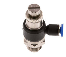 Durchflussregelungs-Schalldämpfer-Abgangsbogen 4 mm - G1/4'' Messing/PA 66