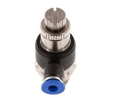Durchflussregelungs-Schalldämpfer-Abgangsbogen 4 mm - G1/4'' Messing/PA 66