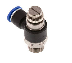 Durchflussregelungs-Schalldämpfer-Abgangsbogen 10 mm - G3/8'' Messing/PA 66