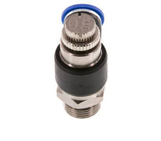 Durchflussregelungs-Schalldämpfer-Abgangsbogen 10 mm - G3/8'' Messing/PA 66