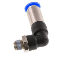 Steckverschraubung 8mm & R1/8'' männlich Selbstsichernder Winkel Messing/PBT 0-10bar (0-145psi) [2 Stück]