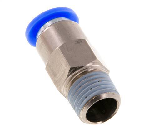 Steckverschraubung 8mm & R1/4'' männlich Selbstsichernd Messing/PBT 0-10bar (0-145psi) [2 Stück]