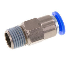 Steckverschraubung 8mm & R1/4'' männlich Selbstsichernd Messing/PBT 0-10bar (0-145psi) [2 Stück]
