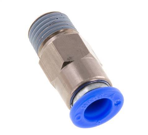 Steckverschraubung 8mm & R1/4'' männlich Selbstsichernd Messing/PBT 0-10bar (0-145psi) [2 Stück]