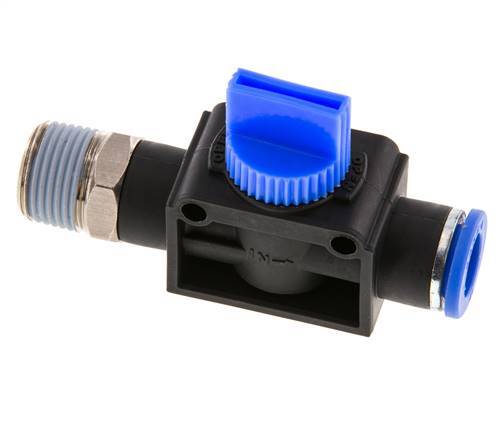 3/2-Wege-Absperr-Handventil 10 mm - R3/8'' Kunststoff/Messing Rohrseitige Entlüftung