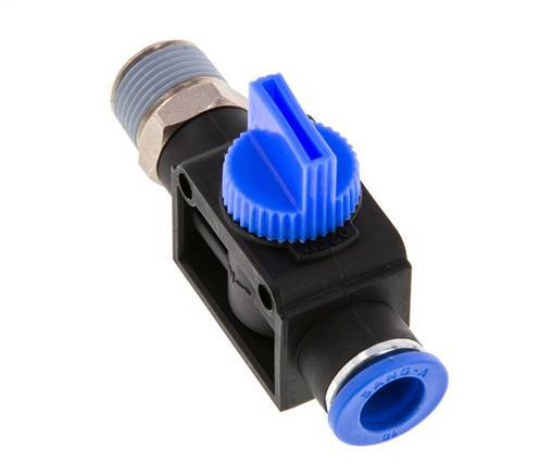 3/2-Wege-Absperr-Handventil 10 mm - R3/8'' Kunststoff/Messing Rohrseitige Entlüftung
