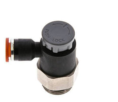 Flow Control Valve Meter-In Elbow 6 mm - G3/8'' Brass/PA 66 Locknut