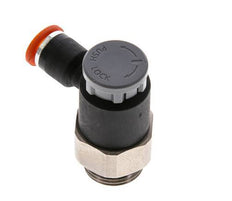 Flow Control Valve Meter-In Elbow 6 mm - G3/8'' Brass/PA 66 Locknut