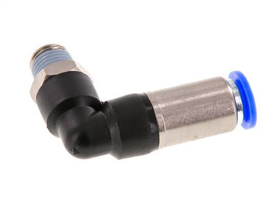 Steckverschraubung 10mm & R1/4'' männlich Selbstsicherndes Winkelstück Messing/PBT 0-10bar (0-145psi)