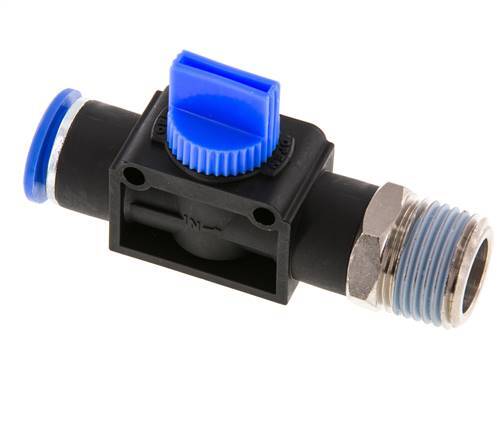 3/2-Wege-Absperr-Handventil 12 mm - R1/2'' Kunststoff/Messing Gewindeseitige Entlüftung