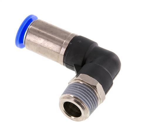 Steckverschraubung 12mm & R1/2'' männlich Selbstsicherndes Winkelstück Messing/PBT 0-10bar (0-145psi)