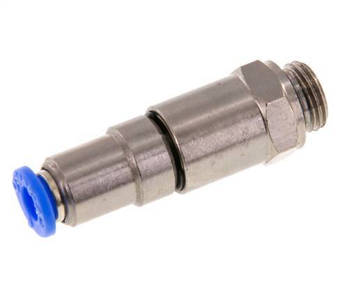 6mm & G1/4'' Schnelldrehgelenk Einsteck-Außengewinde Vernickeltes Messing/PBT NBR Drehbar