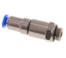 6mm & G1/4'' Schnelldrehgelenk Einsteck-Außengewinde Vernickeltes Messing/PBT NBR Drehbar