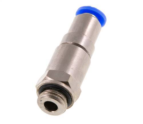 6mm & G1/4'' Schnelldrehgelenk Einsteck-Außengewinde Vernickeltes Messing/PBT NBR Drehbar