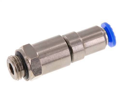 6mm & G1/4'' Schnelldrehgelenk Einsteck-Außengewinde Vernickeltes Messing/PBT NBR Drehbar