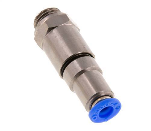 6mm & G1/4'' Schnelldrehgelenk Einsteck-Außengewinde Vernickeltes Messing/PBT NBR Drehbar