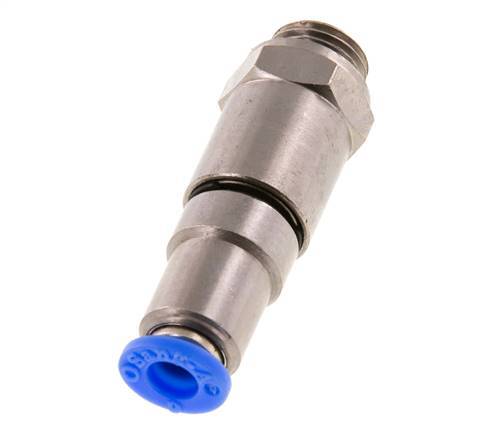 6mm & G1/4'' Schnelldrehgelenk Einsteck-Außengewinde Vernickeltes Messing/PBT NBR Drehbar