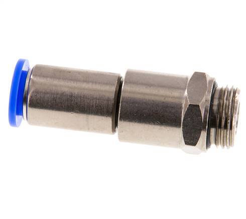 12mm & G1/2'' Schnelldrehgelenk Einsteck-Außengewinde Vernickeltes Messing/PBT NBR Drehbar