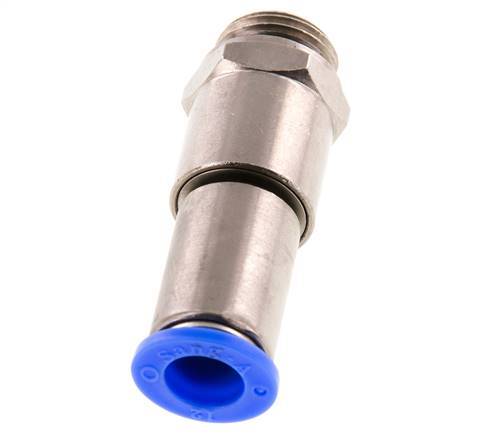12mm & G1/2'' Schnelldrehgelenk Einsteck-Außengewinde Vernickeltes Messing/PBT NBR Drehbar