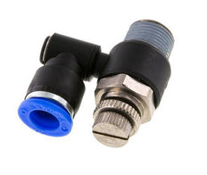 Flow Control Silencer Meter-Out Rotatable 10 mm - R3/8'' Brass/PA 66