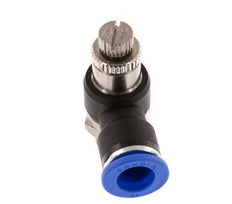 Durchflussregelungs-Schalldämpfer-Abflusswinkel 10 mm - G1/4'' Messing/PA 66