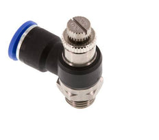 Durchflussregelungs-Schalldämpfer-Abflusswinkel 10 mm - G1/4'' Messing/PA 66