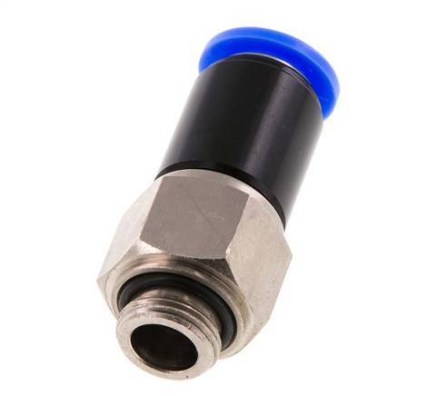 12mm & G3/8'' Drehgelenk Einsteck-Außengewinde Vernickeltes Messing/PBT NBR Drehbar