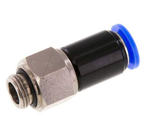 12mm & G3/8'' Drehgelenk Einsteck-Außengewinde Vernickeltes Messing/PBT NBR Drehbar